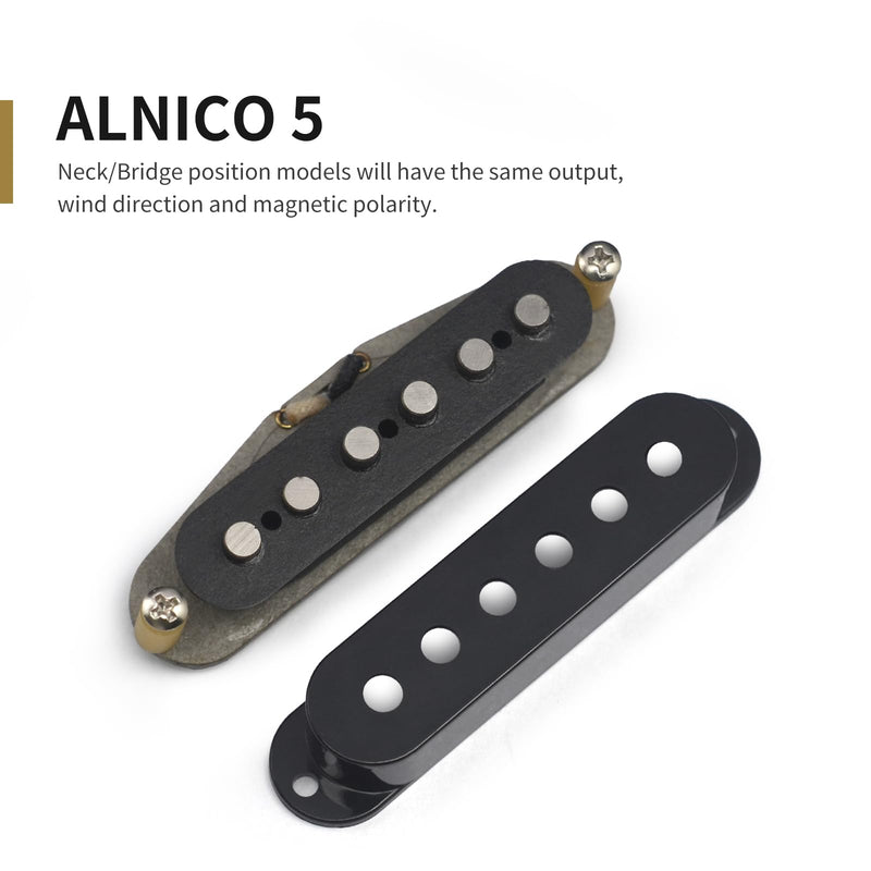 [AUSTRALIA] - SAPHUE Alnico 5 Vintage Staggered Strat Style Electric Guitar Pickup Handmade SSS 50's Sound Style Electric Anico V Guitar Pickup 