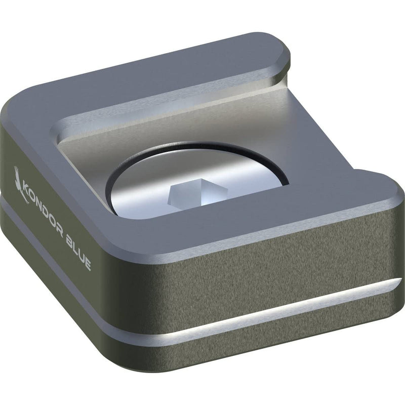 KONDOR BLUE | Cold Shoe Receiver | Rubber O-Ring to Protect The mounting Surface, & Anti-Slip | Space Gray