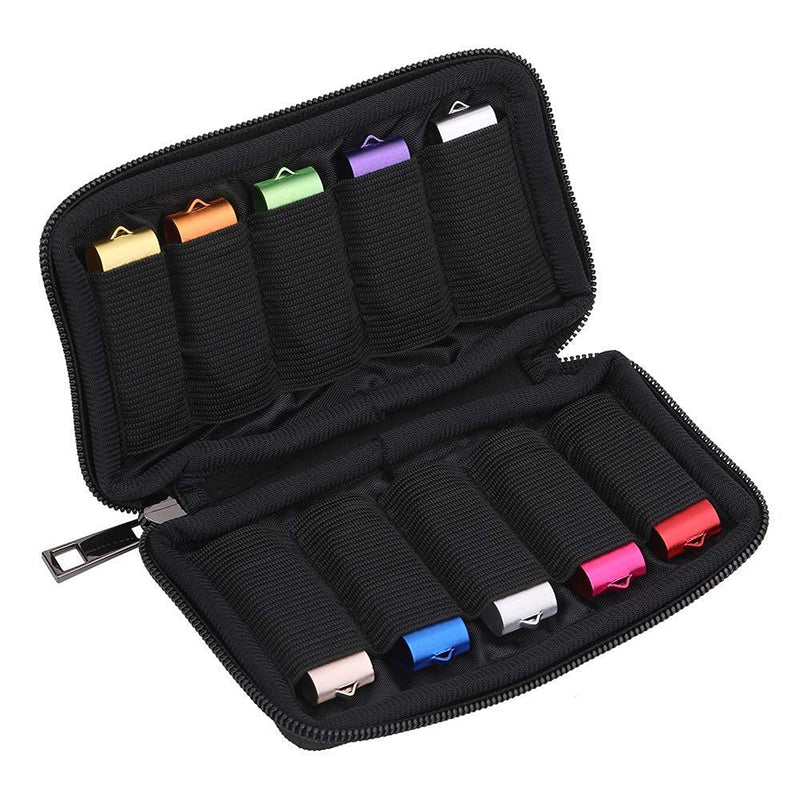 USB Flash Drive Case - Vellgo Soft Material Thumb Drive Holder case, USB Drive Holder Organizer, Portable Electronic Accessories Bag for USB Memory Stick with 10 Slots