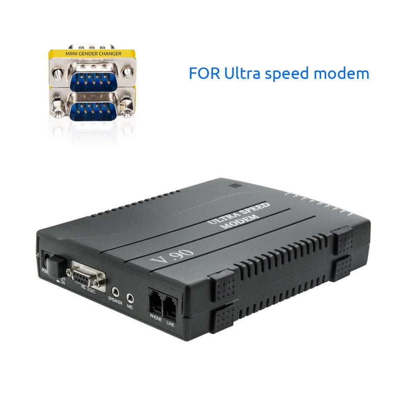 DriverGenius RD232M2M DB9 Serial RS232 COM Gender Changer for USB to RS232 Serial Cable Adapter (Male/Male) M/M