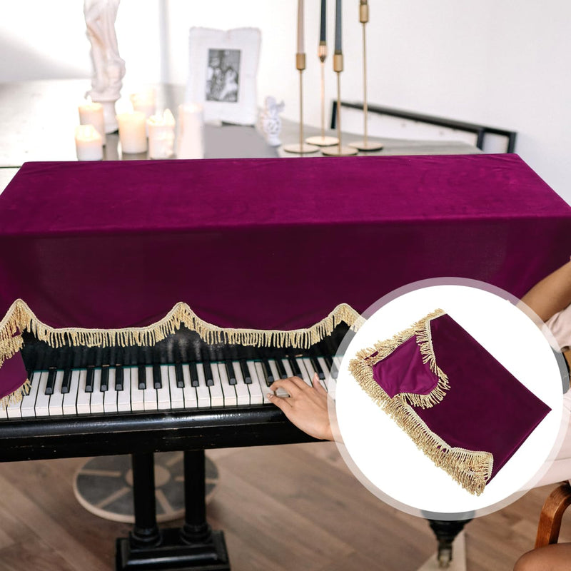 Vaguelly 88-Key Electronic Piano Cover Keyboard Dust Protector Velvet Piano Keyboard Cover for Electric and Instruments