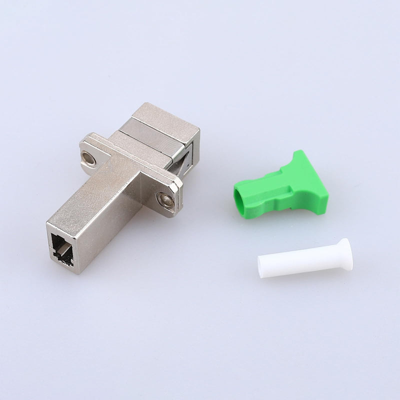 Pack of 2 Fibre Optic Adapter, SC/APC Female to LC/APC Male Singlemode, LC to SC Adapter, for Durable and Fast Fibre Optic Coupling