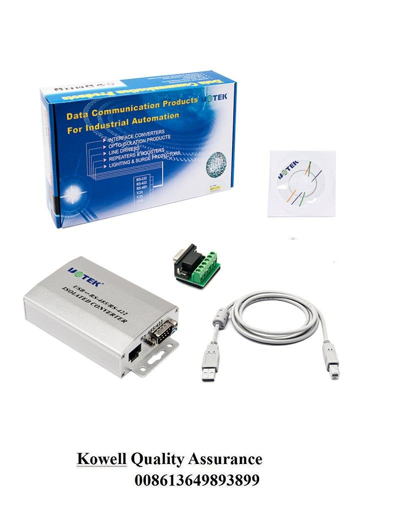 UTEK UT-820E USB to 422/485 Vonverter(1-Port USB to RS-485/422 Serial Converter with ESD Protection)