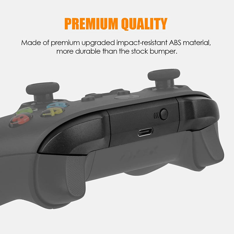 Bumpers Replacement LB RB Button for Xbox Series X/S Controllers,2 Pack Shoulder Trigger Buttons for Xbox Series Controller(NOT for Elite Controller) Black