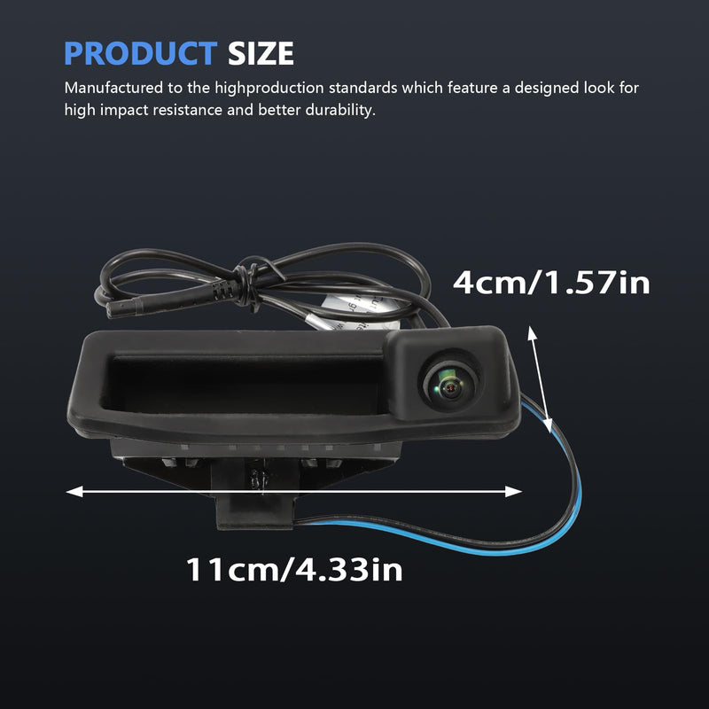 1080P Vehicle Backup Camera for E82 E88 E84 E90 E91 E92 E93 E70 E60 E61 E39 3 5 X5 X6, Car Rear View 170 Fisheye Lens LS8003