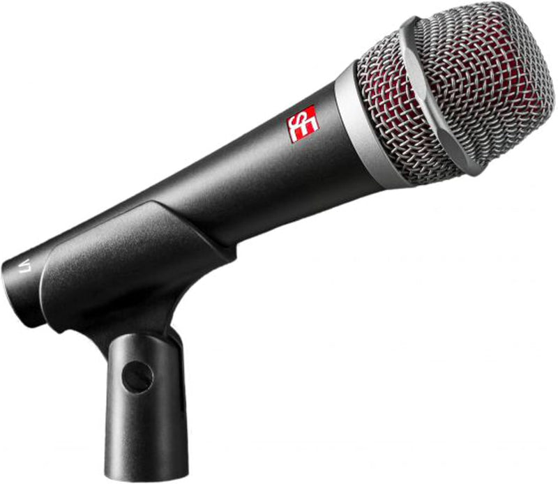 SE ELECTRONICS V7 Dynamic Microphone for Singing, Speech & Studio Recording - XLR Handheld Professional Microphone with Supercardioid Aluminum Voice Coil for Huge Gain Before Feedback - Grey V7 - Gray