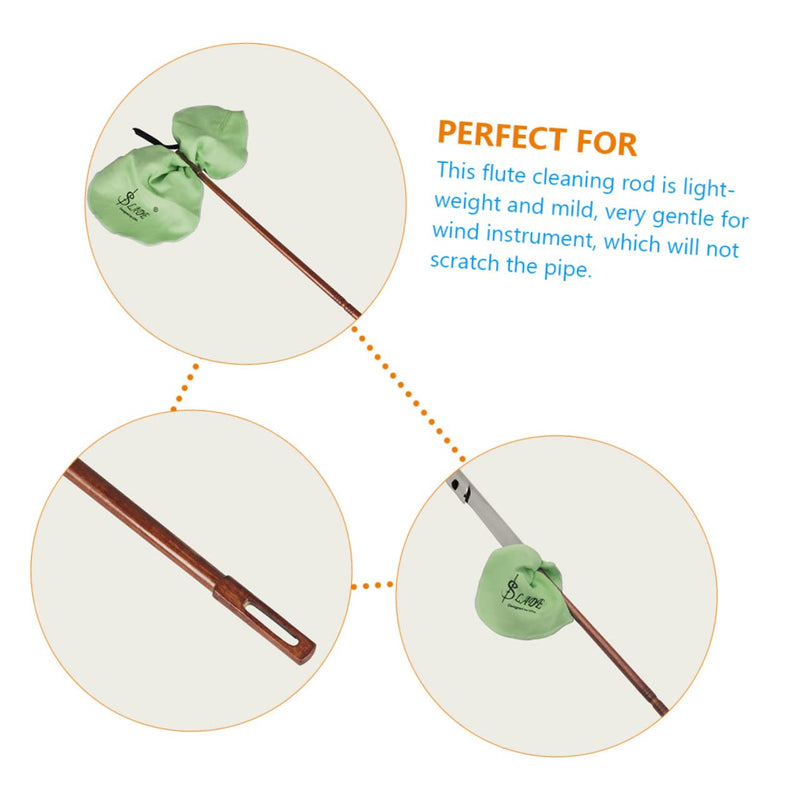 [AUSTRALIA] - Flute Cleaner Flute Cleaning Wooden Rod Wind Instrument Cleaner Flute Clean Tool wind instruments flute sticks cleaning kit Flute Cleaning Stick Tool cleaning cloth care 