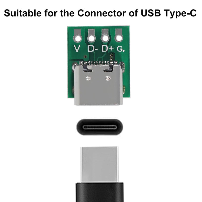 [AUSTRALIA] - RUNCCI-YUN USB 3.1 Type C Male Board, USB Type C Breakout Board, Soldering Adapter Socket Plug with PCB Converter Board, DIY Serial Breakout Connector for Data Cable, Wire, Cable Transfer, Pack of 20 