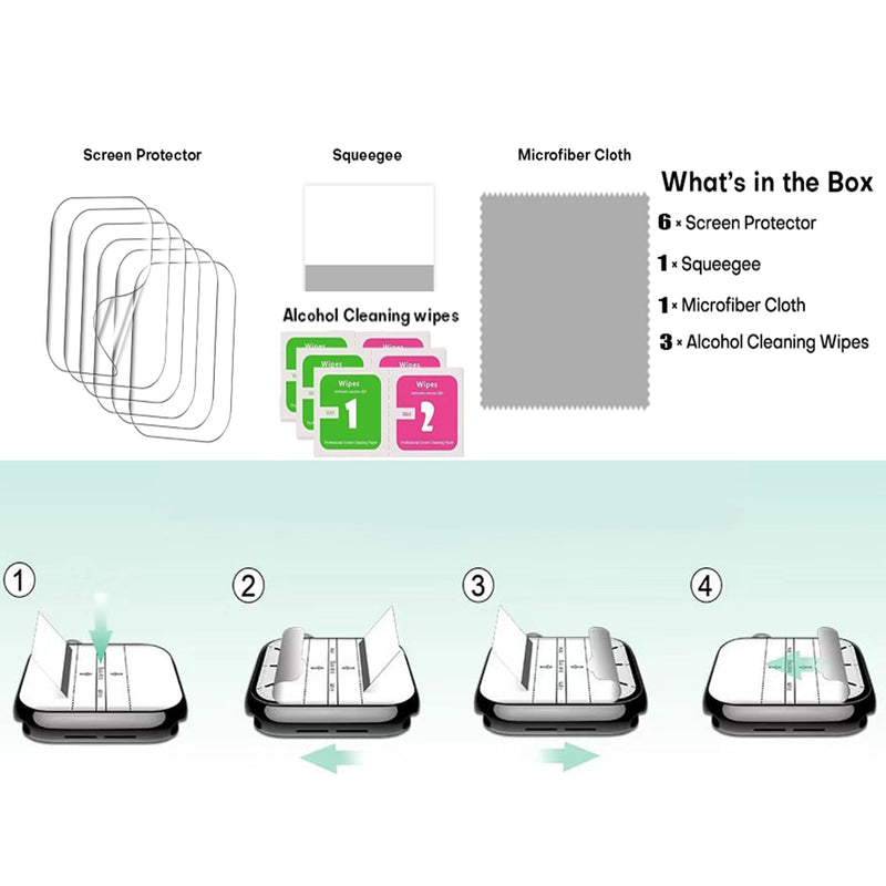 Compatible for innioasis G3 MP3 Player Screen Protector, [6 Pack] Full Coverage TPU Clear Film Compatible for innioasis G3 4" Touch Screen MP3 Player (6 Pack) 6 Pack