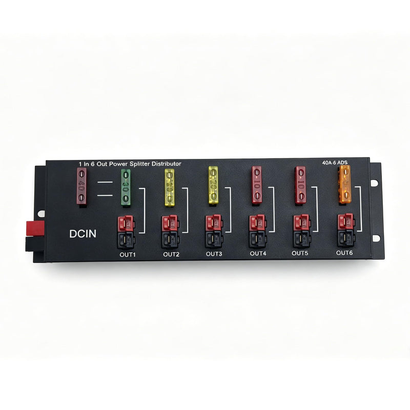 1 in 6Connector Power Divider Power Board 40A Power Pole Distribution Block | Power Pole Distribution Block Power Splitter Distributor Source Strip(1-6)