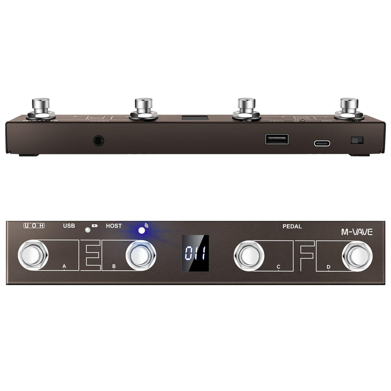 NEW Chocolate Plus Wireless Midi Controller Keyboard 4 Buttons Foot Switch Supports MIDI Host Interface Control