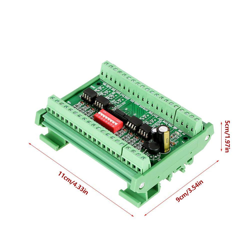 [AUSTRALIA] - 1Pc 8-Channel 5V/24V Level Converter Module 10MHZ NPN/PNP to NPN Conversion Module for PLC MCU Interface Matching 