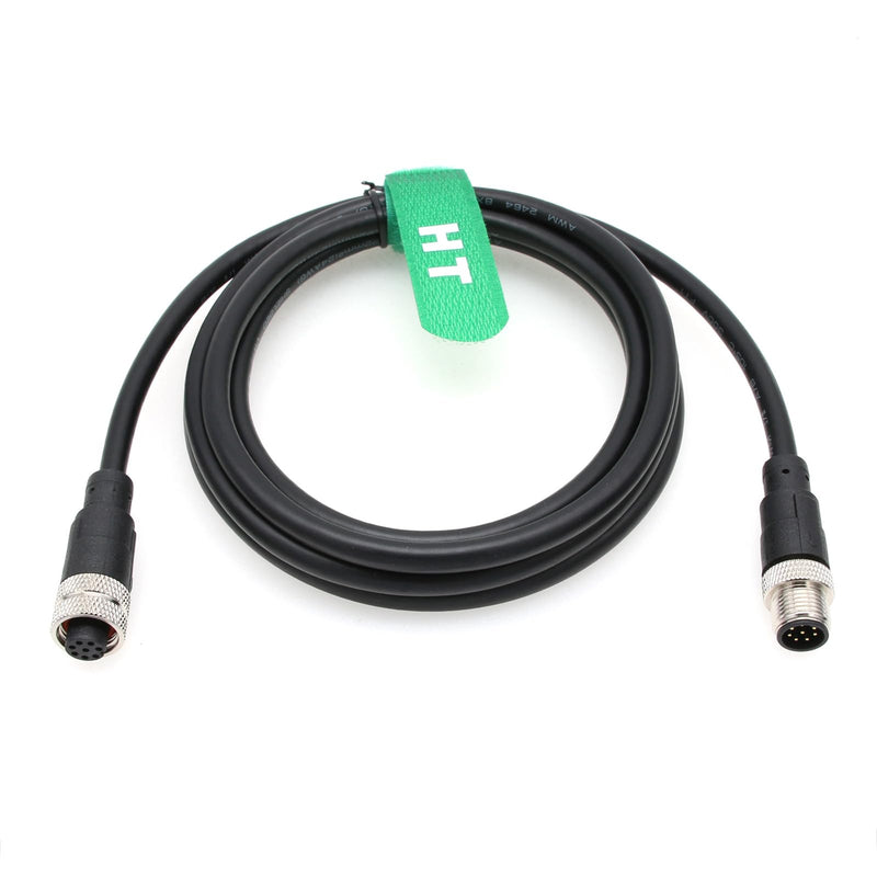M12 A Coded 8 pin Female to 8 pin Male Cable for Cognex Sensor Camera Industrial Actuator Profibus Automation 5M