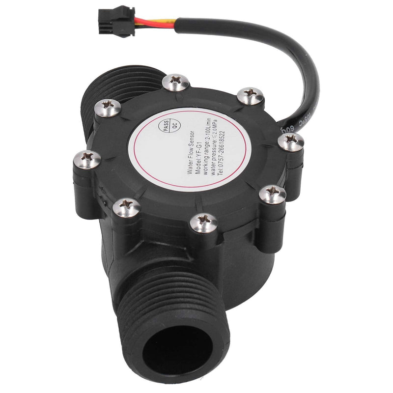 G1 Water Flow Sensor, Water Flow Meter Hall Meter, 1-100L/min Flow Meter, Water Flow Hall Sensor for Central Air Conditioning, Swimming Pool etc, Unknown