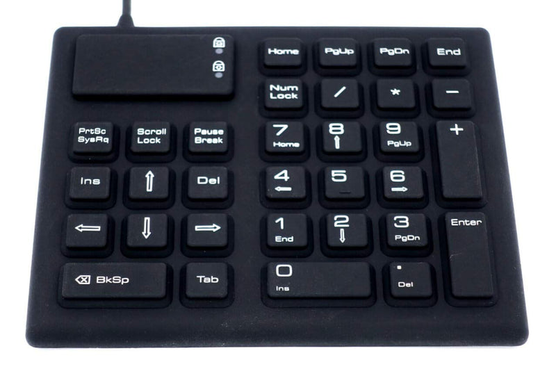 DSI Portable Silicone 32 Key Numeric Keypad Rigid Waterproof KP-JH-SFR33