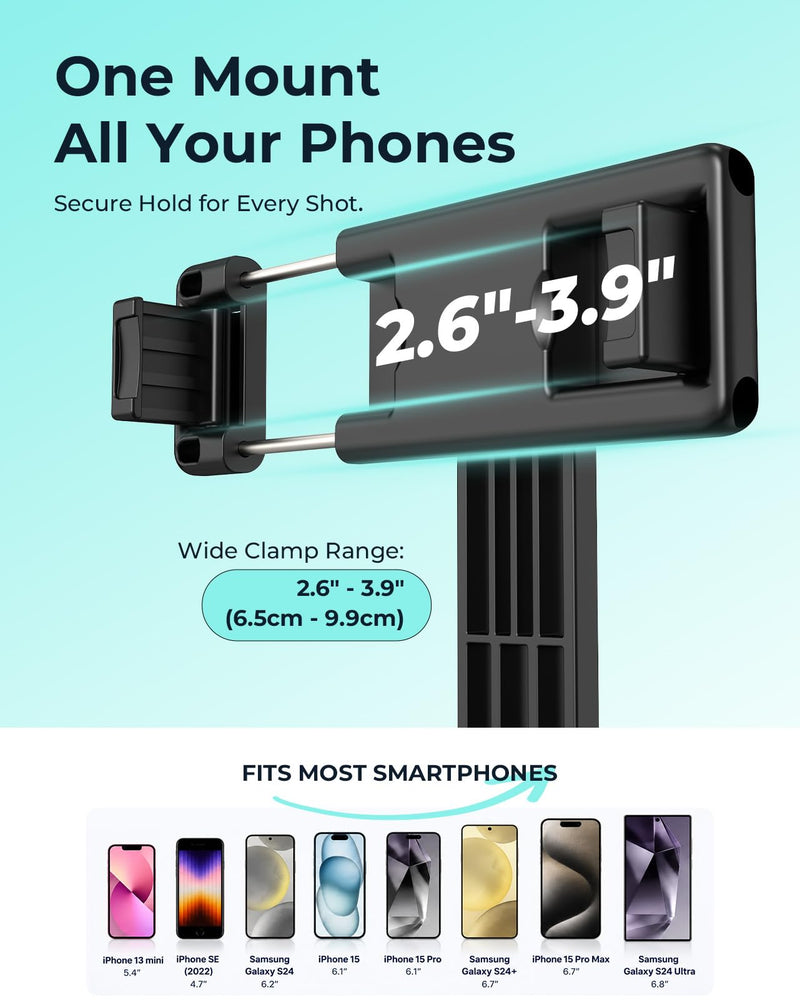 12"x12" Light Box Photography with 120 LED + 67" Phone Tripod for Product Photography