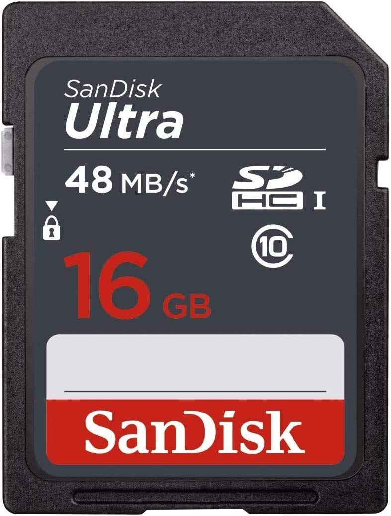 5 Pack - SanDisk Ultra 16GB SD SDHC Memory Flash Card UHS-I Class 10 Read Speed up to 48MB/s 320X SDSDUNB-016G-GN3IN Wholesale Lot + (5 Cases) 5 Pack (16GB)