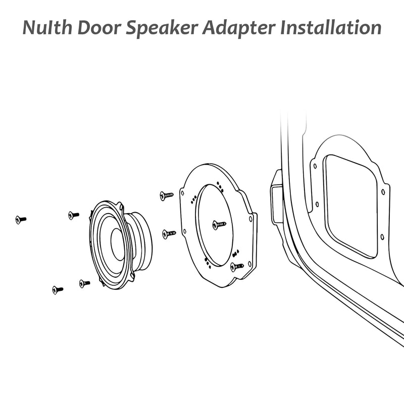 6.5 inch Speaker Adapter Bracket W/Speaker Wire Harness Select for GM GMC Chevy Buick Cadillac 1993-2007 6.5” Aftermarket Front Rear Door Speaker Spacer Ring Wiring Harness Door speaker adapter kit
