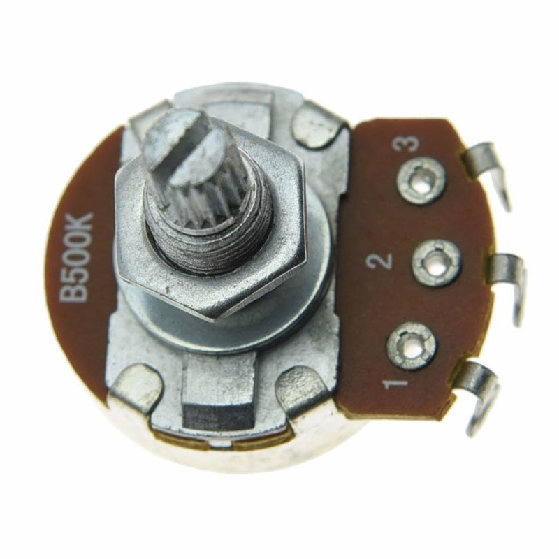 [AUSTRALIA] - Dopro 5pcs Linear Guitar Pots Volume 500K Electric Guitar Large Pots 24mm Base with Long Split Shaft Guitar Potentiometer B500K Long 18mm Shaft 