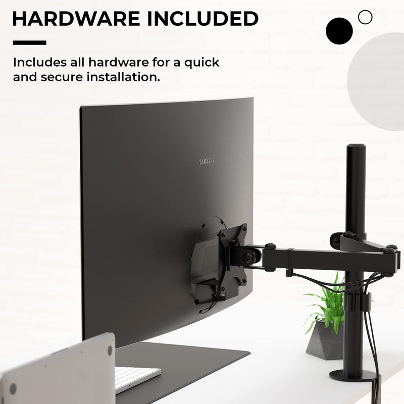 HumanCentric VESA Mount Adapter for Samsung Curved Monitors | Fits U32R590, U32R590C, U32R592, U32R591, Adapter for VESA Stand, Arm or Desk Mount, 75x75 & 100x100mm Pattern