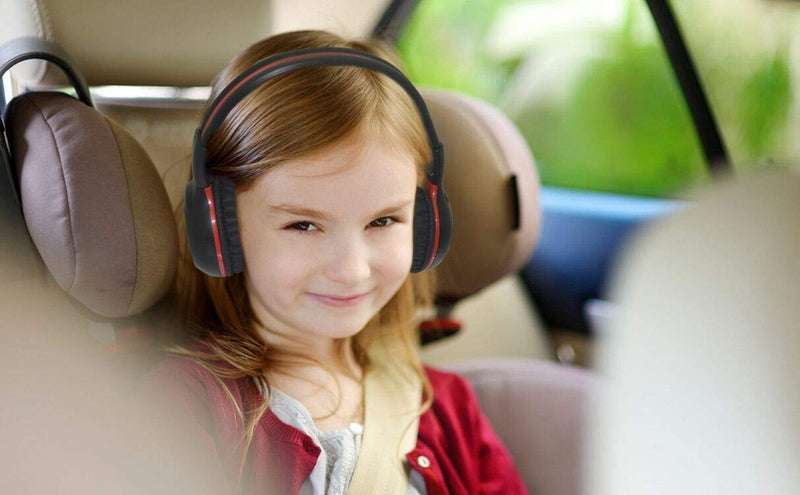 SIMOLIO 2 Pack of Wireless Car Headphones, 2 Channel IR Wireless Headphones for Kids, in Car Wireless DVD Headphones with Storage Bag for Universal Rear Entertainment System, Not for 2017+ Pacifica
