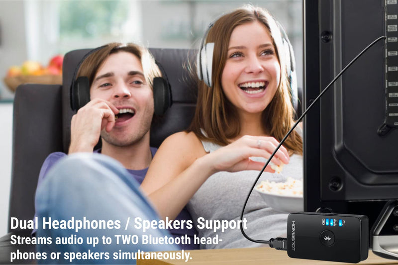 [AUSTRALIA] - HomeSpot Bluetooth 5.3 Audio Transmitter for TV - aptX Low Latency, Dual Stream, Optical/RCA/3.5mm Audio Adapter 