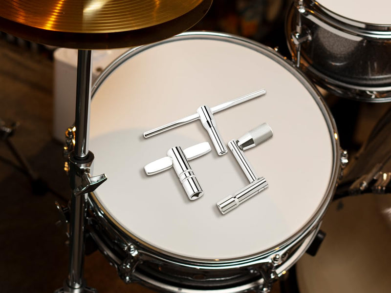 Drum Keys for Tuning Drum, 5 Pack Drum Tuning Key, Universal Drum Tuner with Continuous Standard Motion Speed Key, Extended T Key for Fast Easy Tuning, Drum Key Tool Set