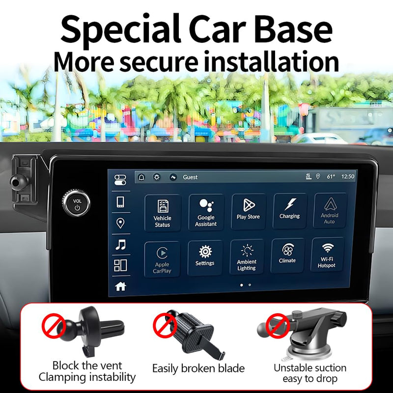 Car Magnetic Phone Mount for Honda Prologue 2024 2025 2026 and Acura ZDX 2024-2025 Auto Interior Accessories Best Cellphone Holder Fast 15W Wireless Charger Cell Phones Charging Screen Stand