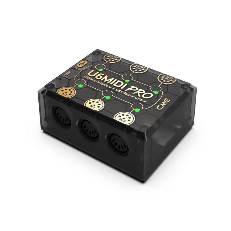 [AUSTRALIA] - CME U6MIDI Pro - MIDI Interface with Router, Mapper, and Filter - Plug-and-play USB MIDI for computers - Standalone 3-in-3-out MIDI for Merge, Split, Thru 