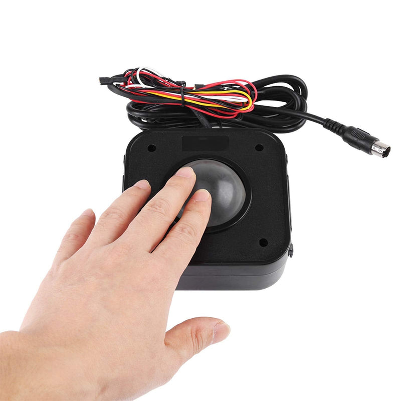 KIMISS Illuminated 4.5cm Round LED Trackball PS/2 PCB Connector for Ade