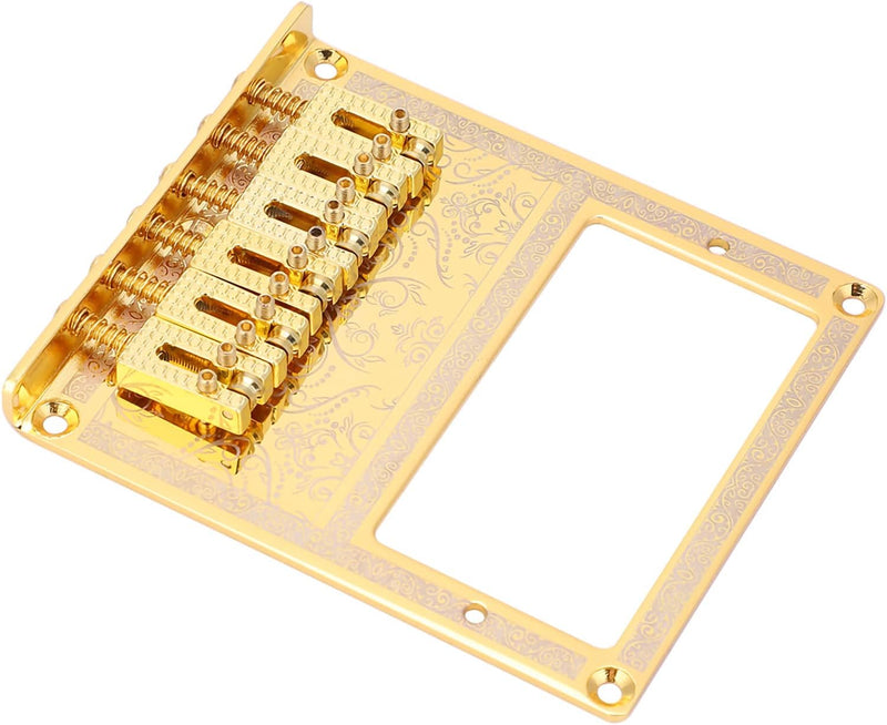 Unxuey Electric guitar bridge Plate golden for TL Telecaster Guitar Humbuckers, The Pickup with balls