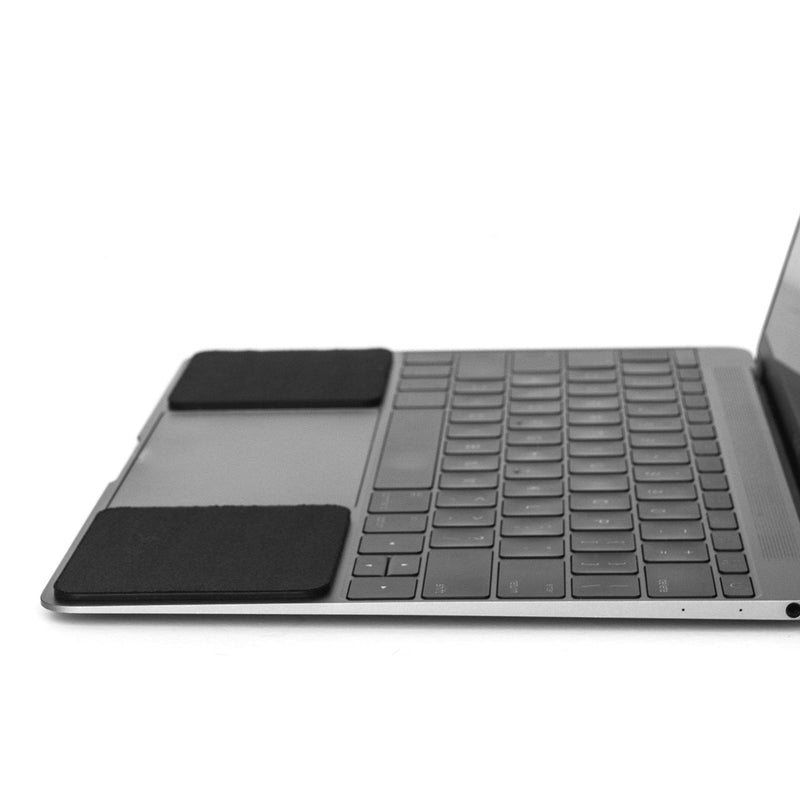 Grifiti Small Slim Palm Pads are Notebook Wrist Rests with Tacky Silicone to Reposition for MacBooks and Laptops with Sharp Edges and Hard Surfaces (2 Small 3 x 2.75 inches Each)