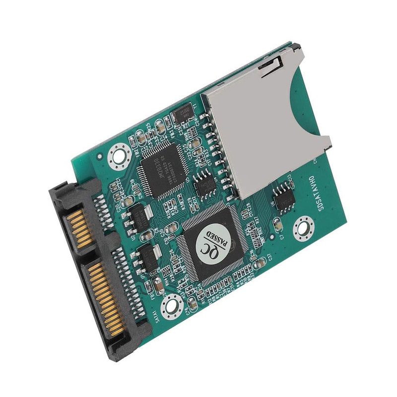 ASHATA Memory Card Adapters,22MB/s Fast Transmission SD/SDHC/SDXC/MMC Memory Card to 2.5in 7+15P SATA Converter Adapter Suitable for DOS,Windows 98SE,Me, 2000,XP and Vista,Linux,MAC OS.
