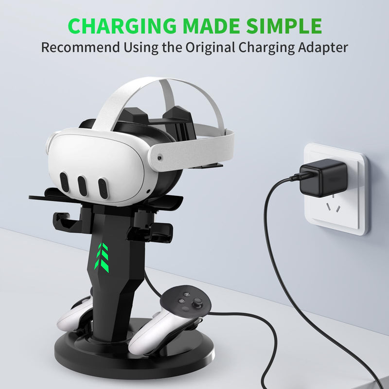 [AUSTRALIA] - G-STORY Charging Dock for Meta Quest 3 Headset Controllers, VR Charging Station for Meta Quest 2 Fast Charging Meta Quest Pro Accessories 