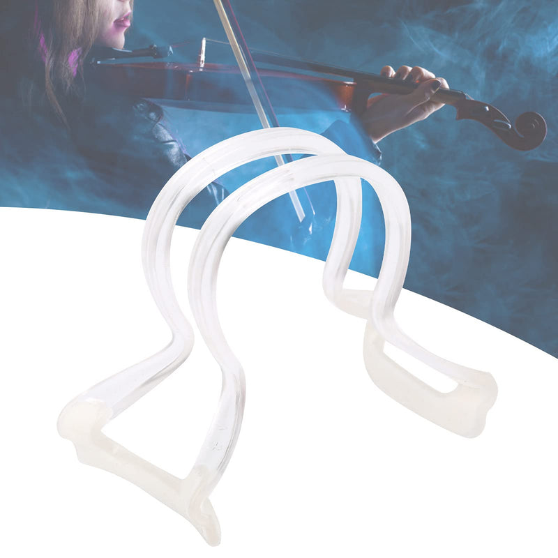 Violin Bow Collimator, 1/4 1/8 1/10 Straightness Corrector Teaching Tool Violin Training Accessory with Imported Silicone Gripping Feet(white) white