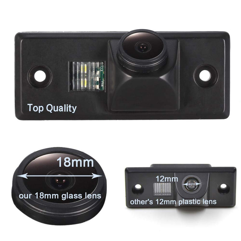 1280 * 720 Pixels car Rear View Backup Camera Parking Replacement for VW Golf Variant MK4 MK5 Touran Santana Tiguan Touareg Polo Jetta Passat Sharan Bora Skoda Scirocco Fabia Porsche Cayenne Golf IV4 Model 1=0418DJT