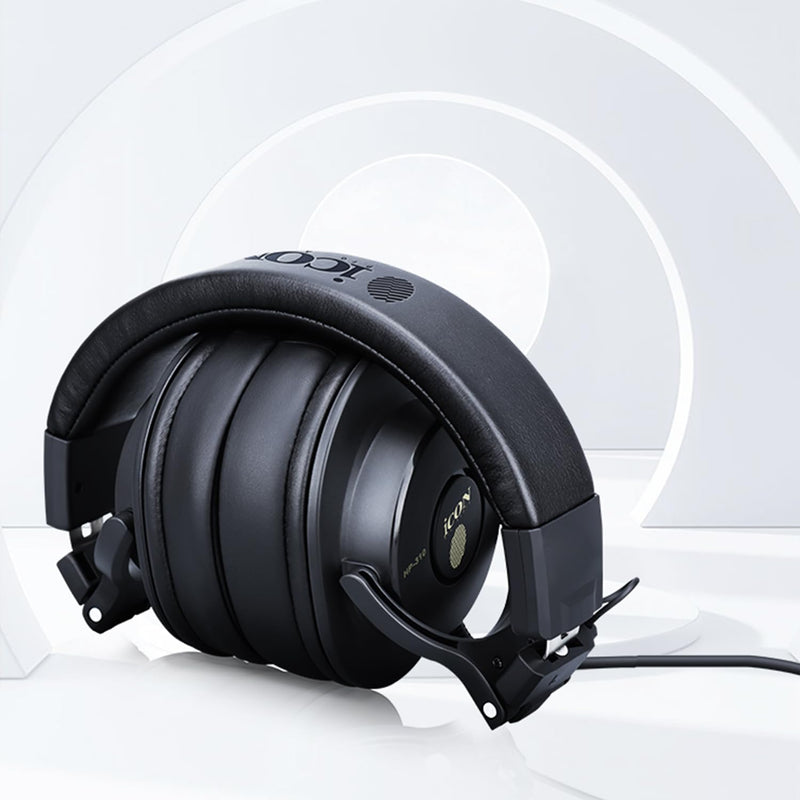 iCON Pro Audio HP-310 Closed-Back Studio Headphones for Mixing Monitoring | 50mm Driver Closed-Back Studio Headphones with 32Ω Low Impedance for Mixing