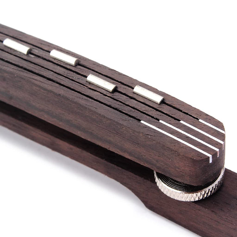 [AUSTRALIA] - Adjustable Acoustic Guitar Bridge Rosewood Jazz Guitar Bridge Bass Guitar Mandolin Replacement Part 