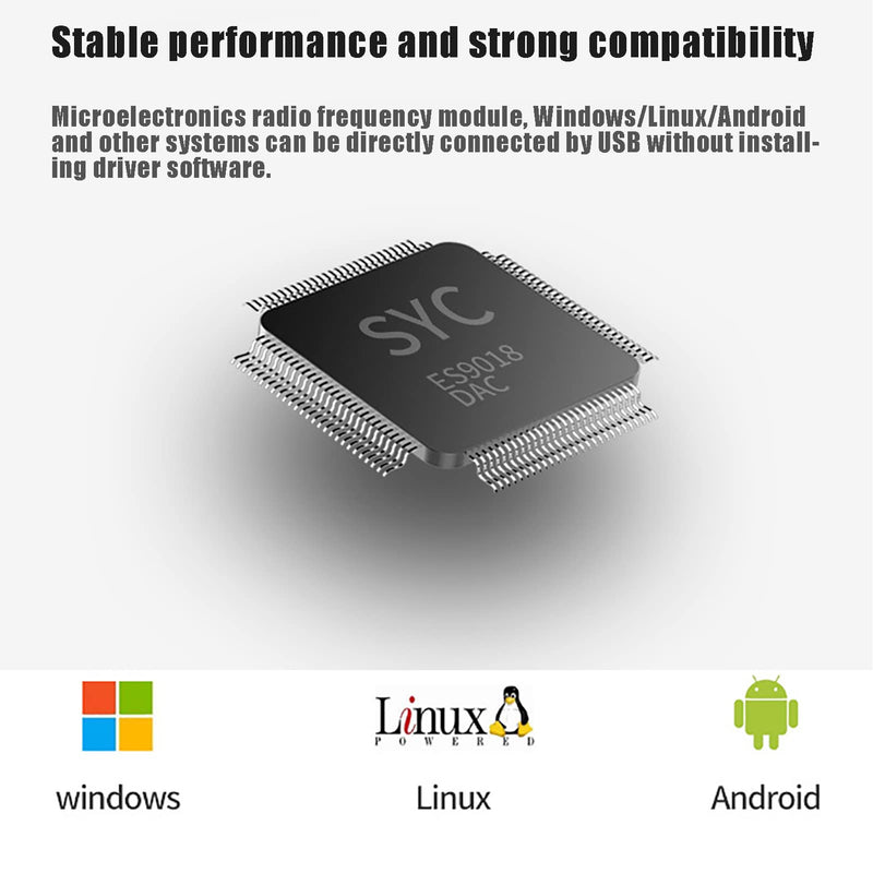Riversmerge 13.56Mhz IC ISO14443A RFID Reader for F08/Classic S50 Card Mini USB Keyboard Emulation Compatible with Windows/Android/Liunx System + 5pcs Card Mini IC 13.56Mhz