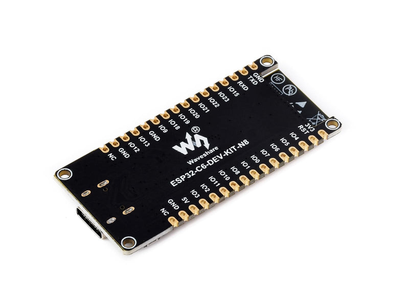 ESP32-C6 Microcontroller WiFi 6 Development Board ESP32-C6-WROOM-1-N8 Module with RISC-V 32-bit Sngle-core Processor, WiFi 6+Bluetooth 5+IEEE 802.15.4 Wireless Communication
