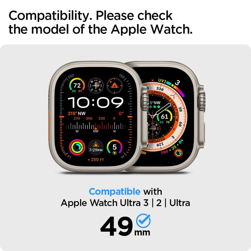 Spigen Lite Fit Ultra Band and Ultra Hybrid Designed for Apple Watch Ultra 3/Ultra 2/Apple Watch Ultra 49mm