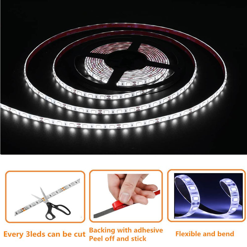 [AUSTRALIA] - LED Boat Strip Lights, 32.8FT Marine Pontoon Led Lights, Waterproof Boats Interior Light, Under Gunnel Light, Boats Deck Lighting, Night Fishing Lighting for Pontoon Bass Fishing Yacht Kayak (White) White 