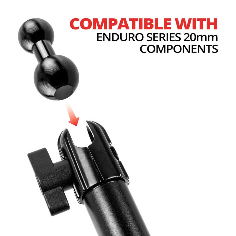 Tackform 20mm Aluminum Ball to 17mm Ball Adapter Compatible with Garmin and Other GPS Devices with 17mm Balls
