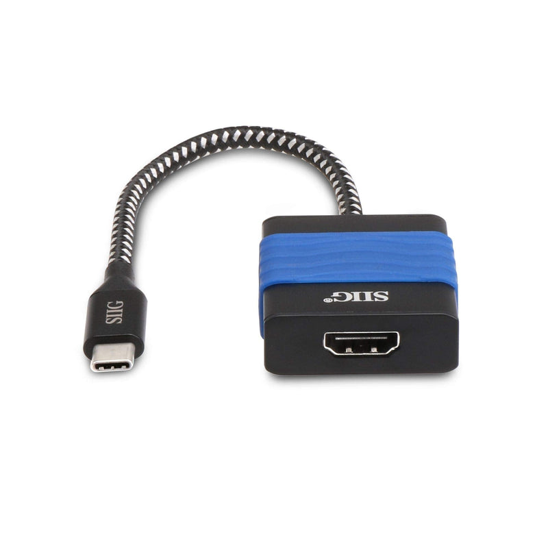 SIIG USB C to HDMI 4K 60 Hz Adapter Converter, Type C to HDMI Male to Female for 2015/2016 MacBook, ChromeBook Pixel, Dell XPS 15, Thunderbolt 3 Compatible