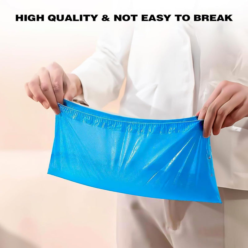 Shoe Covers, Pack of 100 Blue Overshoes, PE Shoe Covers, Universal Size Overshoes, Shoe Covers to Keep Shoes/Floors/Carpets Clean and Tidy