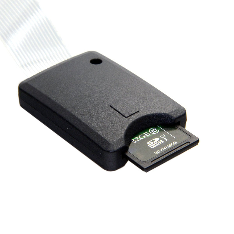 Standard SD SDHC Memory Card Kit Male to SD Female Extension Soft Flat FPC Cable Extender 25cm