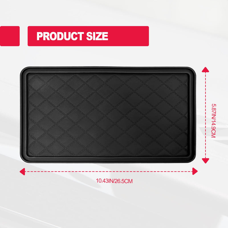 Car Dashboard Rubber Anti-Slip 10.4"x 5.9" Pad -Multifunctional Universal Car Magic Dashboard Sticky Adhesive Mat for Cell Phones, Sunglasses, Keys, Coin and More Use 26.5*15cm