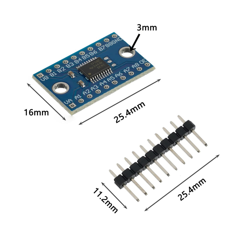 10PCS TXS0108E High Speed Full Duplex Switch 8-Way 8-Channel Logic Level Conversion Module Applied for IIC/SPI Serial Port Devices