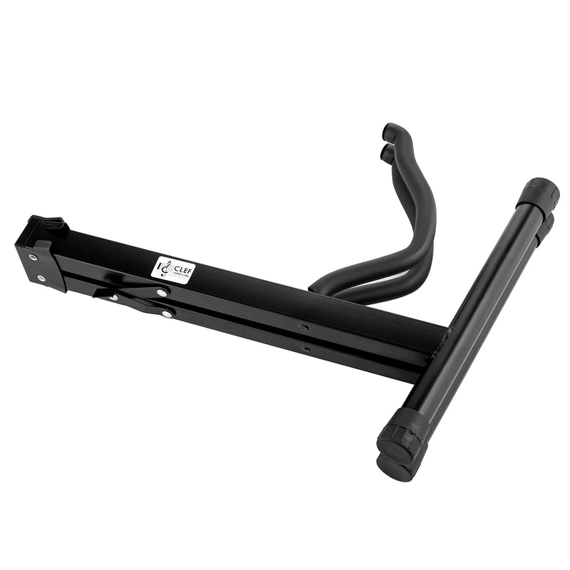 Foldable Guitar Stand - Professional Quality, A-Frame, Universal Fit, Portable Stand for Acoustic, Electric Guitar, Bass, and More - Lightweight and Sturdy Design, Non-Slip Rubber Feet