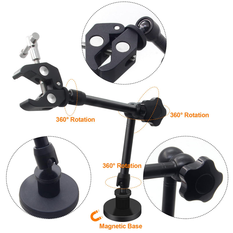 [AUSTRALIA] - Helping Hands Soldering,360 Degree Rotation Hot Air Gun Frame, Camera Mounts Clamps Heat Gun Bracket Third Hand Tool for Soldering,Magnetic Helping Hands 